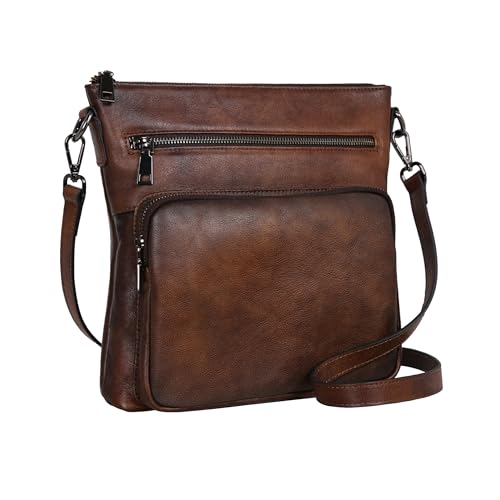 Crossbody Bag Shoulder Purse Satchel Handbag in Coffee