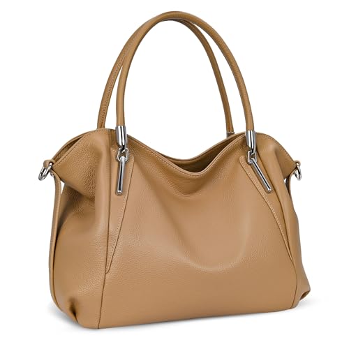 Leather Hobo Purses Shoulder Bags Crossbody Purses in Khaki