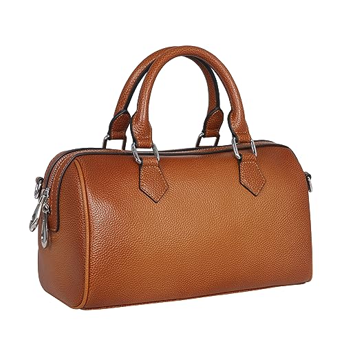 Leather Shoulder Handbags Tote Bags Satchel Purse Hobo Bags in Sorrel