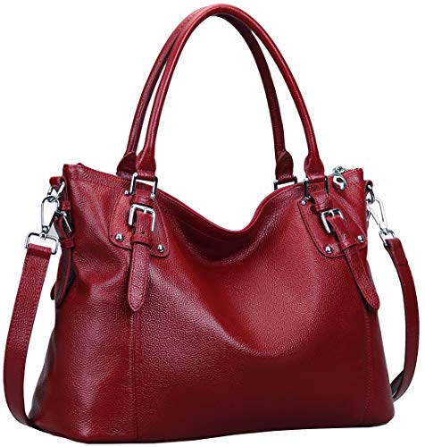 Wine Leather Shoulder Bags Tote Hobo Sacthel Handbags in Wine